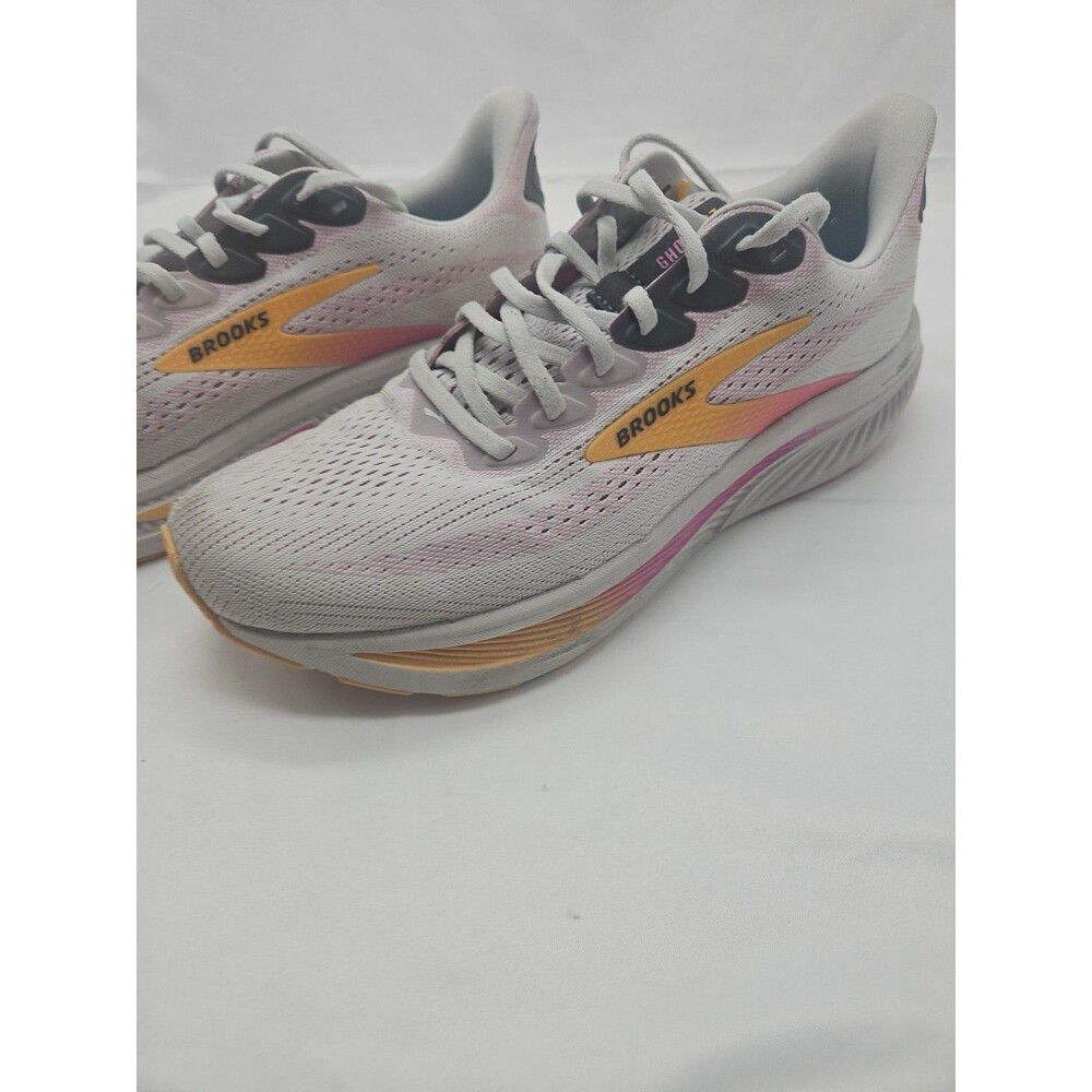 Brooks Sneakers Womens 10 D Wide Ghost 17 1204311D070 Gray Running Athletic Shoe - Picture 2 of 16